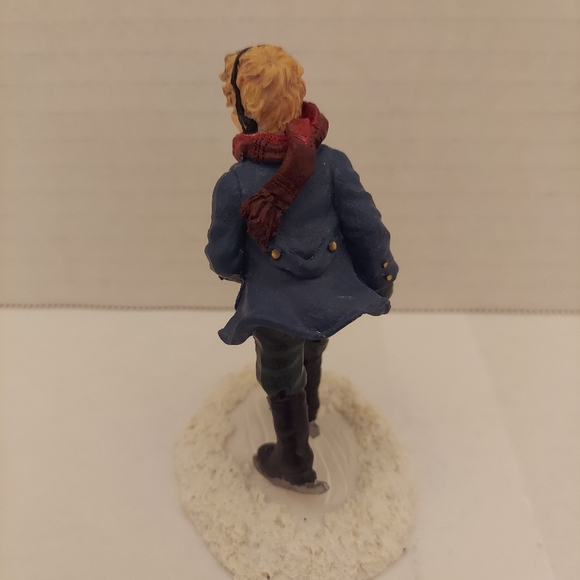 Mervyn's Village Square 1995 Girl On Ice Skates Figurine - Picture 3 of 7